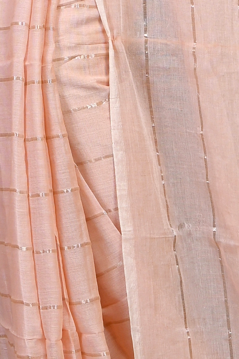 Cream Mal Cotton Pari Hand Loom Saree (315)